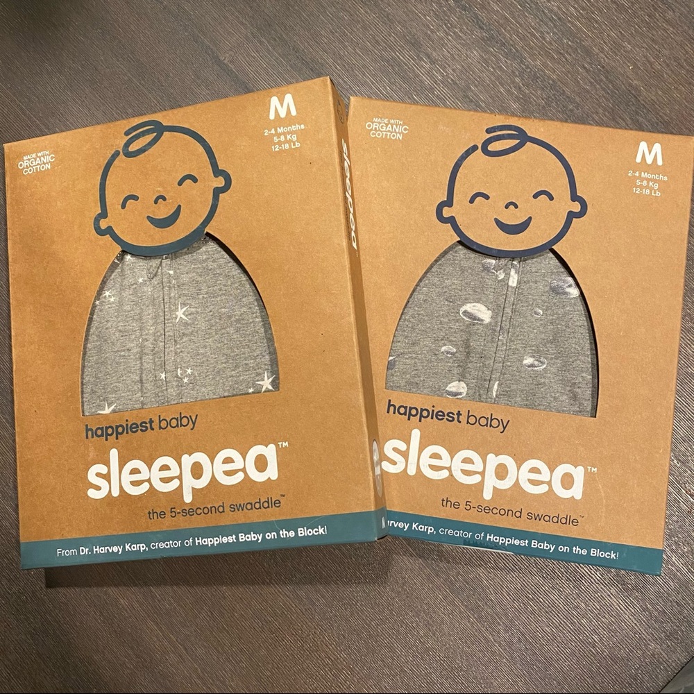 SLEEPEA HAPPIEST BABY SWADDLE ORGANIC COTTON
